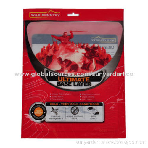 Plastic Bags with Bottom/Sides Gusset, Euro Hole, Lock